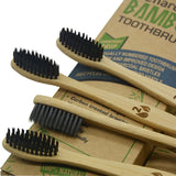 Natural Dental Care for All Family BPA Free Vegan Zero Waste Bamboo Toothbrushes Natural Organic Biodegradable