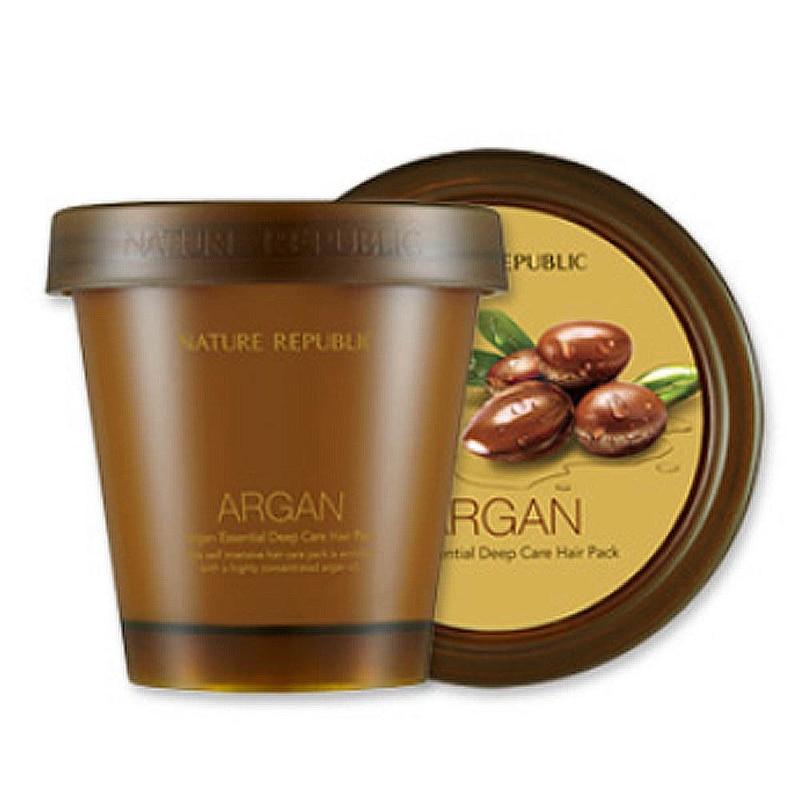 Nature Republic Argan Essential Deep Care Hair Pack 200ml Hair Care Mask Scalp Repair Dry Damage Hair Treatment Korean Cosmetics