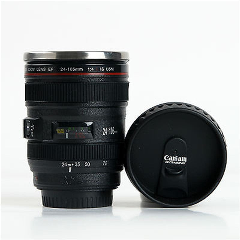 Camera Lens Thermos Mug