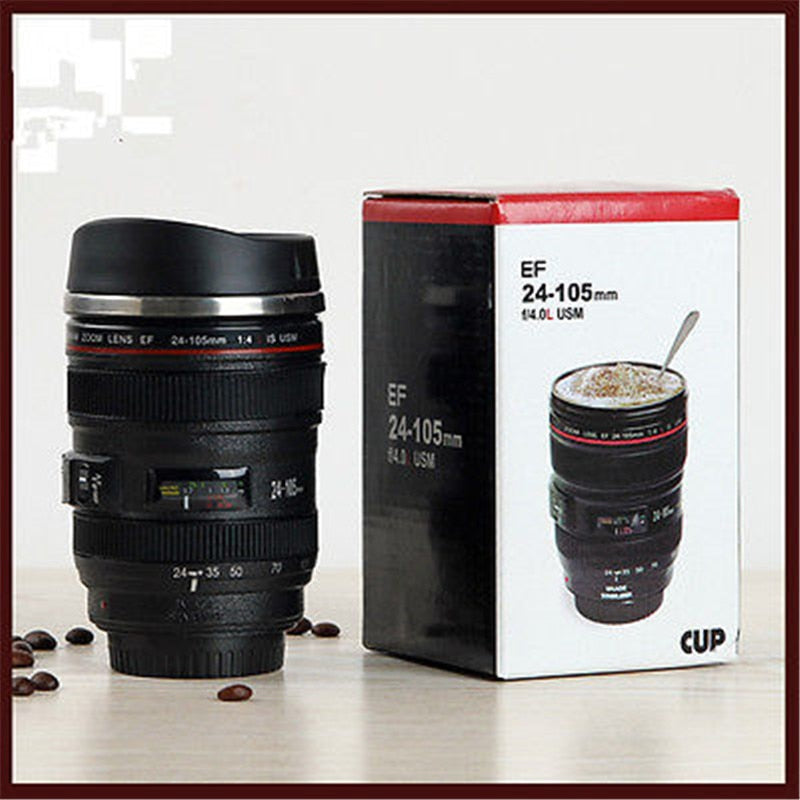 Camera Lens Thermos Mug