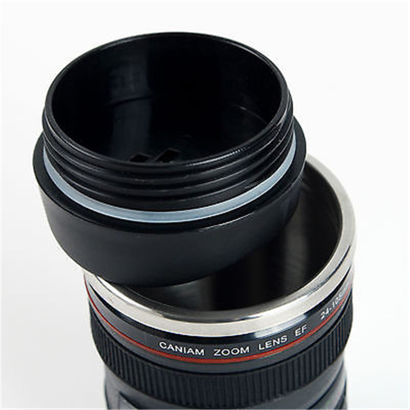 Camera Lens Thermos Mug