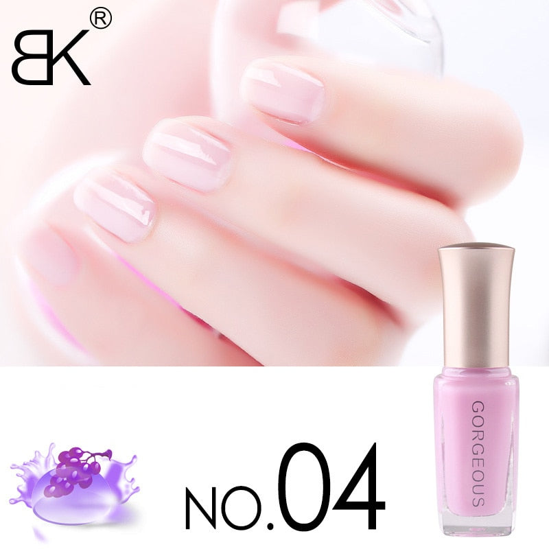 Quick Drying  Multi Cloror Translucent Long Lasting Jelly Nail Polish