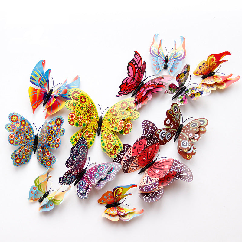 Double layer Butterfly Wall Sticker