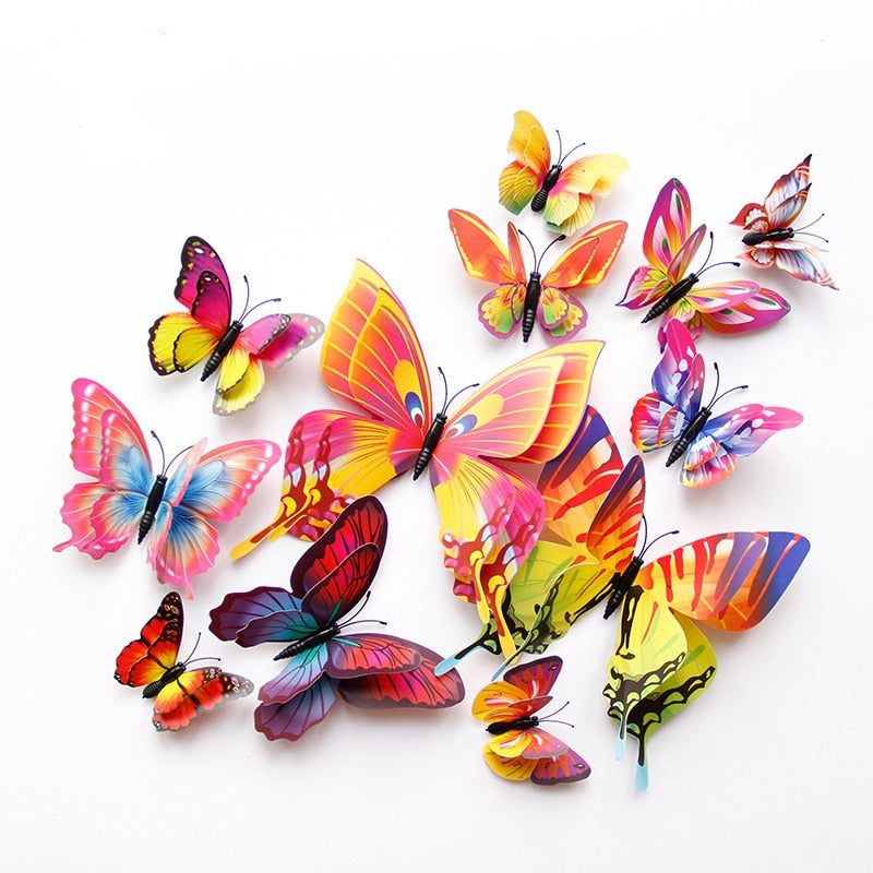 Double layer Butterfly Wall Sticker