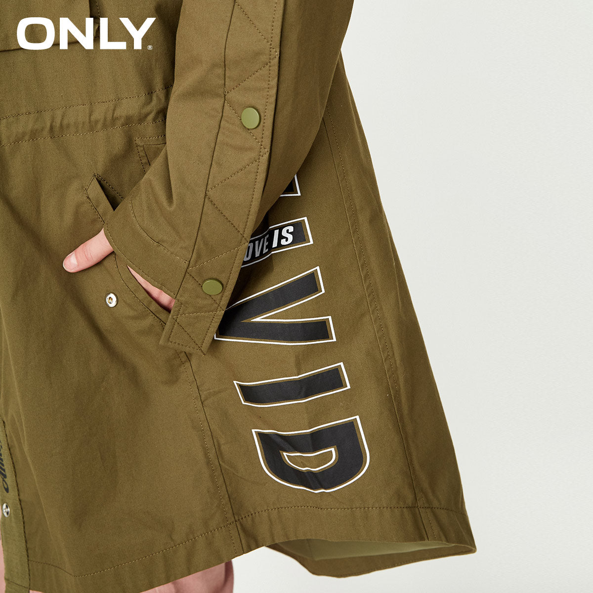 ONLY  Women Loose Fit Trench long Coat jacket 2019|118136506