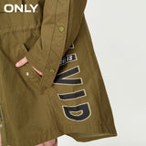 ONLY  Women Loose Fit Trench long Coat jacket 2019|118136506
