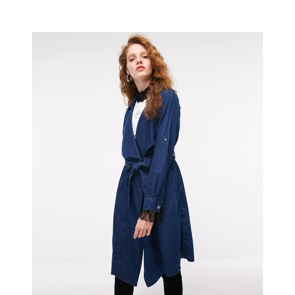 Loose Fit Medium Length Denim Jacket
