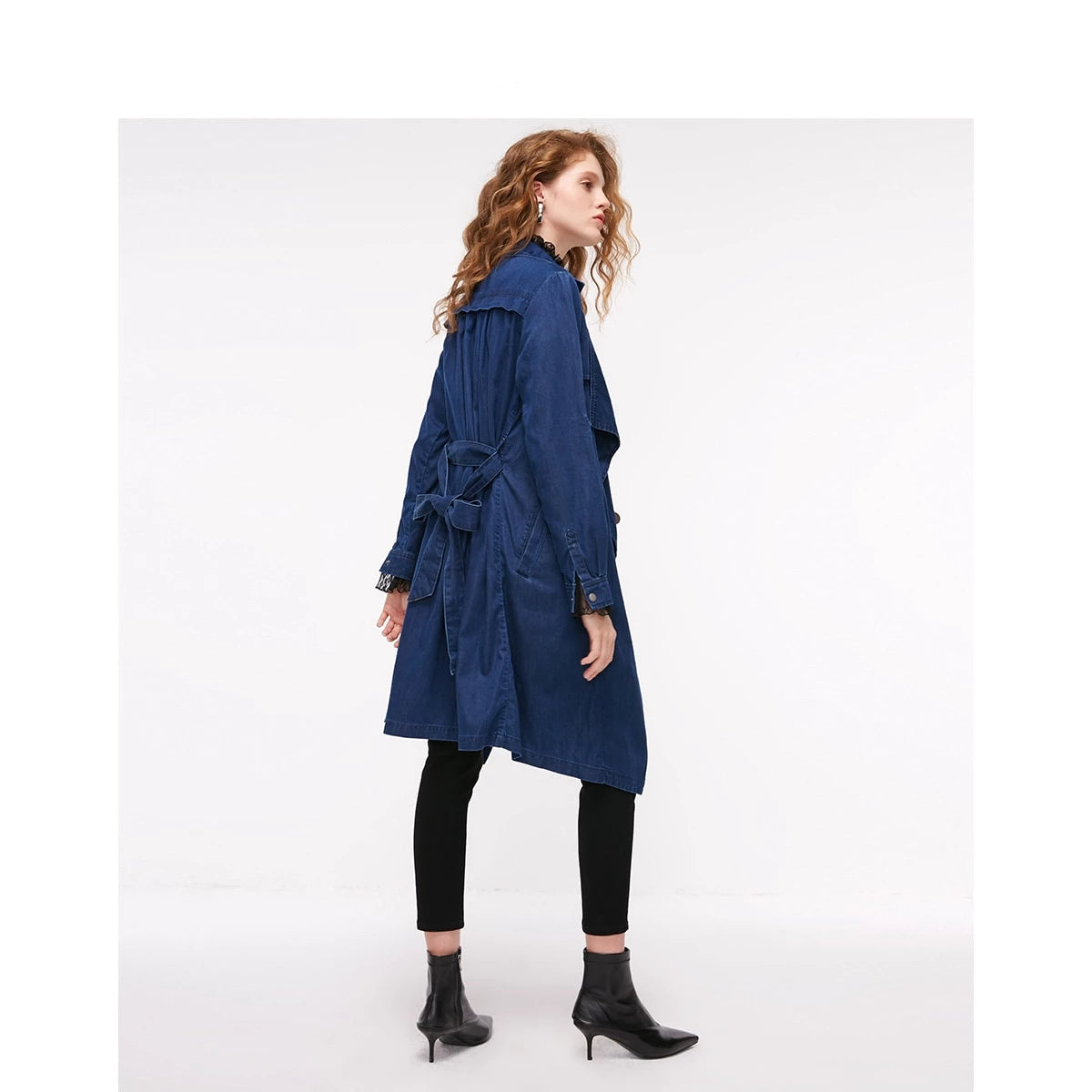 Loose Fit Medium Length Denim Jacket