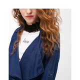Loose Fit Medium Length Denim Jacket