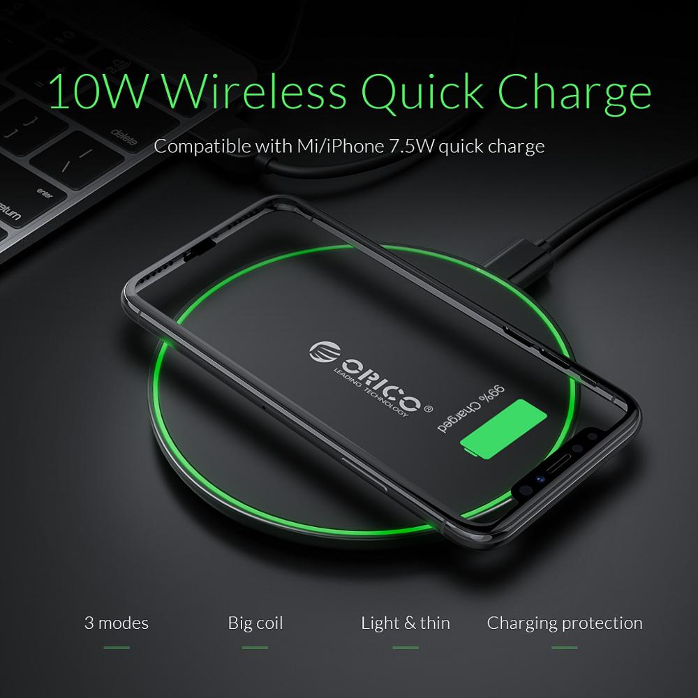 Wireless Charger 5W/7.5W/10W Wireless Charging pad with Charging Receiver for iPhone X/XS Max XR Samsung Huawei Xiaomi