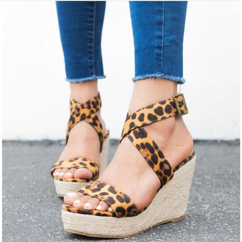 Cross Strap Upper Material Flock Casual Autumn Solid High Heel