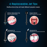 Portable Dental Flosser Cordless Oral Irrigator With Travel Case 300ML Rechargeable Battery Water Flosser Teeth