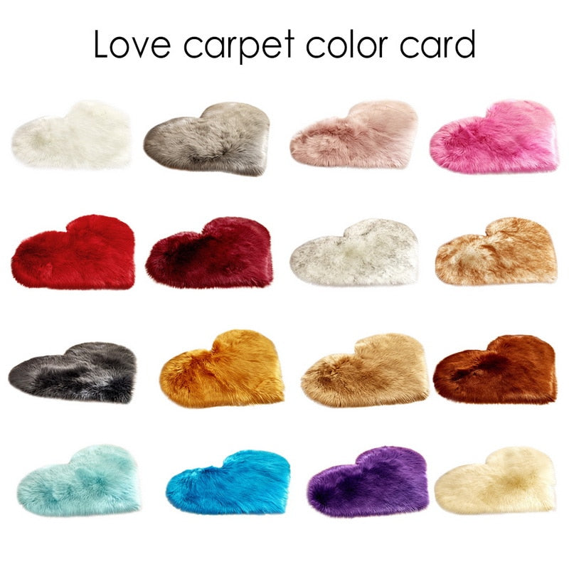 Shaggy Carpet Wool Faux Fluffy Mats Artificial Sheepskin Hairy Mat Rug