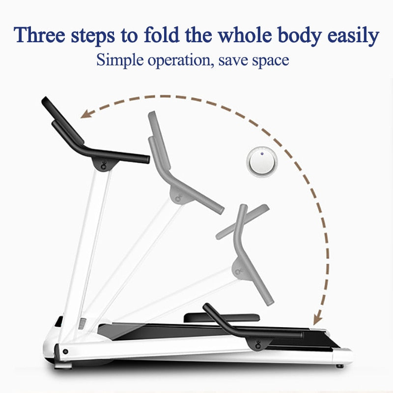 Treadmills Multifunctional Foldable Mini Fitness Home Treadmill Indoor Exercise Equipment Gym Folding House Fitness Treadmills|