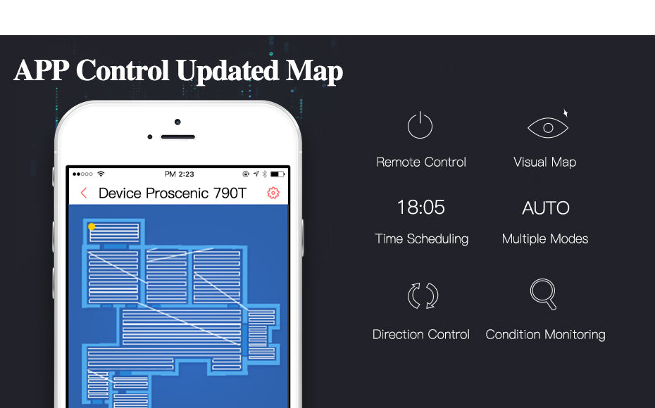Robotic Vacuum Cleaner with APP & Voice Controlling, Visionary Map, Water Tank and Mopping, 12.99 x 3.54 x 3.54 in, Gold