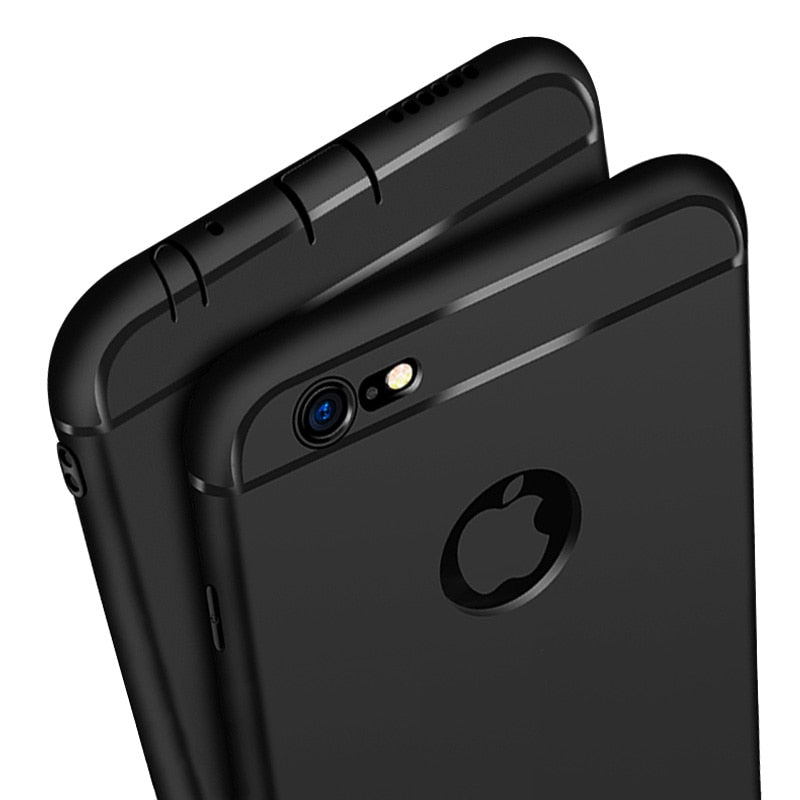 Ultra Slim Silicone Case for iphone 7 6 6s 8 X Cover Coque Candy Colors Soft TPU Matte Phone Case for iphone7 8 plus XS MAX XR