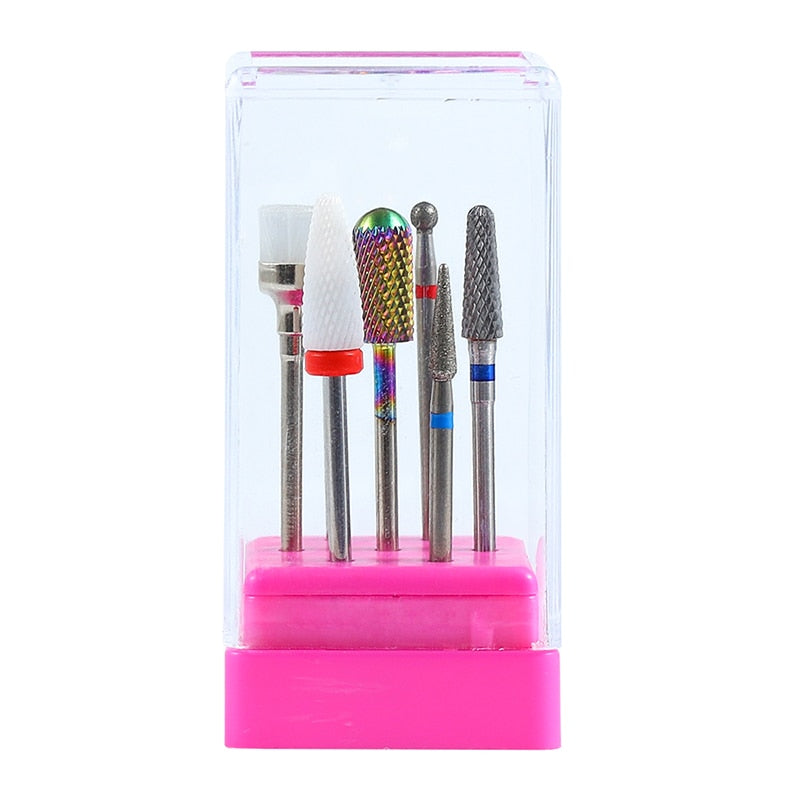 7 Pcs/ Set  Nail polishing head  Ceramic Tungsten Steel Alloy Accessory Brush Polishing Tool