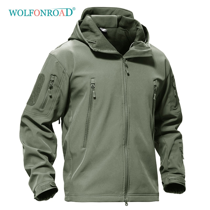 WOLFONROAD Outdoor Winter Softshell Windproof, Waterproof Hiking Camping Jacket