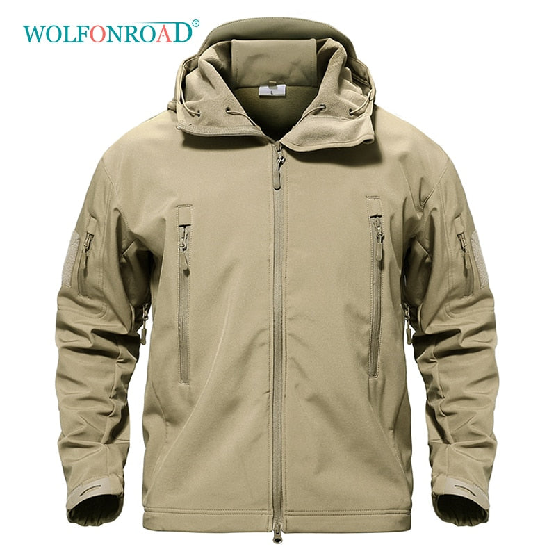 WOLFONROAD Outdoor Winter Softshell Windproof, Waterproof Hiking Camping Jacket