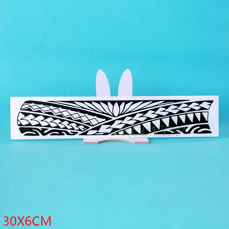 Waterproof Temporary Tattoo Sticker Tribal totem band Fake Tatto Personality Flash Tatoo Waist Arm Foot Tato for Girl Women Men