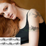 Waterproof Temporary Tattoo Sticker Tribal totem band Fake Tatto Personality Flash Tatoo Waist Arm Foot Tato for Girl Women Men