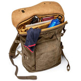 All In One Men's Traveling  Gorgeous BackPack Canvas Leather Bag
