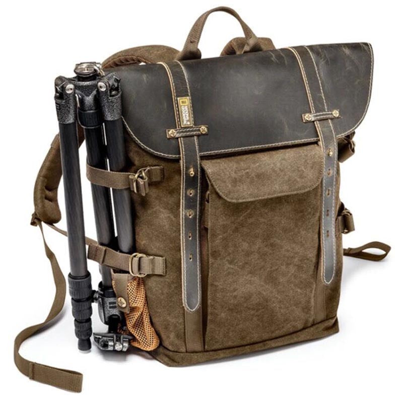 All In One Men's Traveling  Gorgeous BackPack Canvas Leather Bag