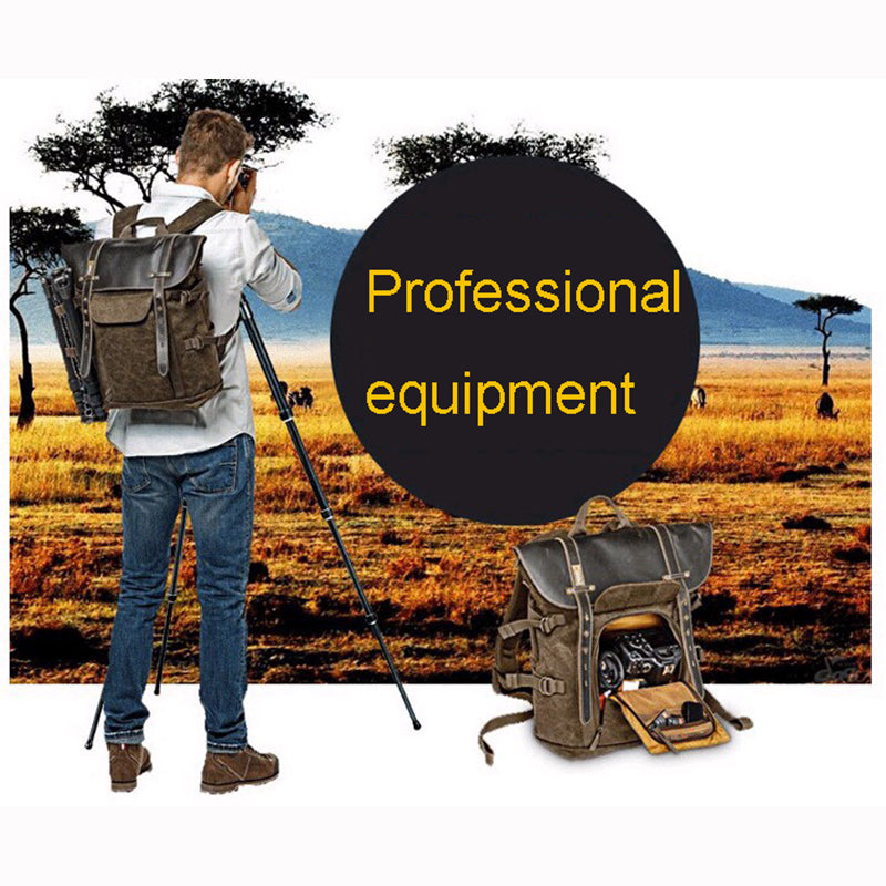 All In One Men's Traveling  Gorgeous BackPack Canvas Leather Bag