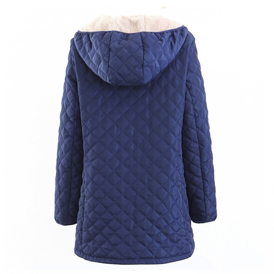 Hooded Autumn To Winter Cashmere Parka Female Coats