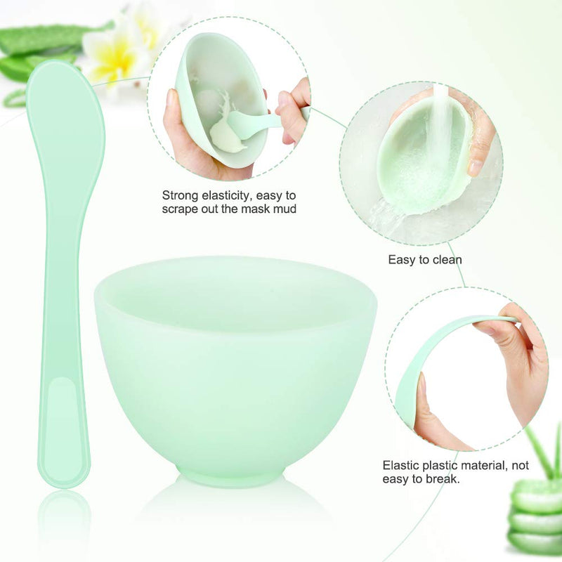 DIY Face Mask Ingredients Mixing Silicone Bowl Set Cosmetology  Device For Women
