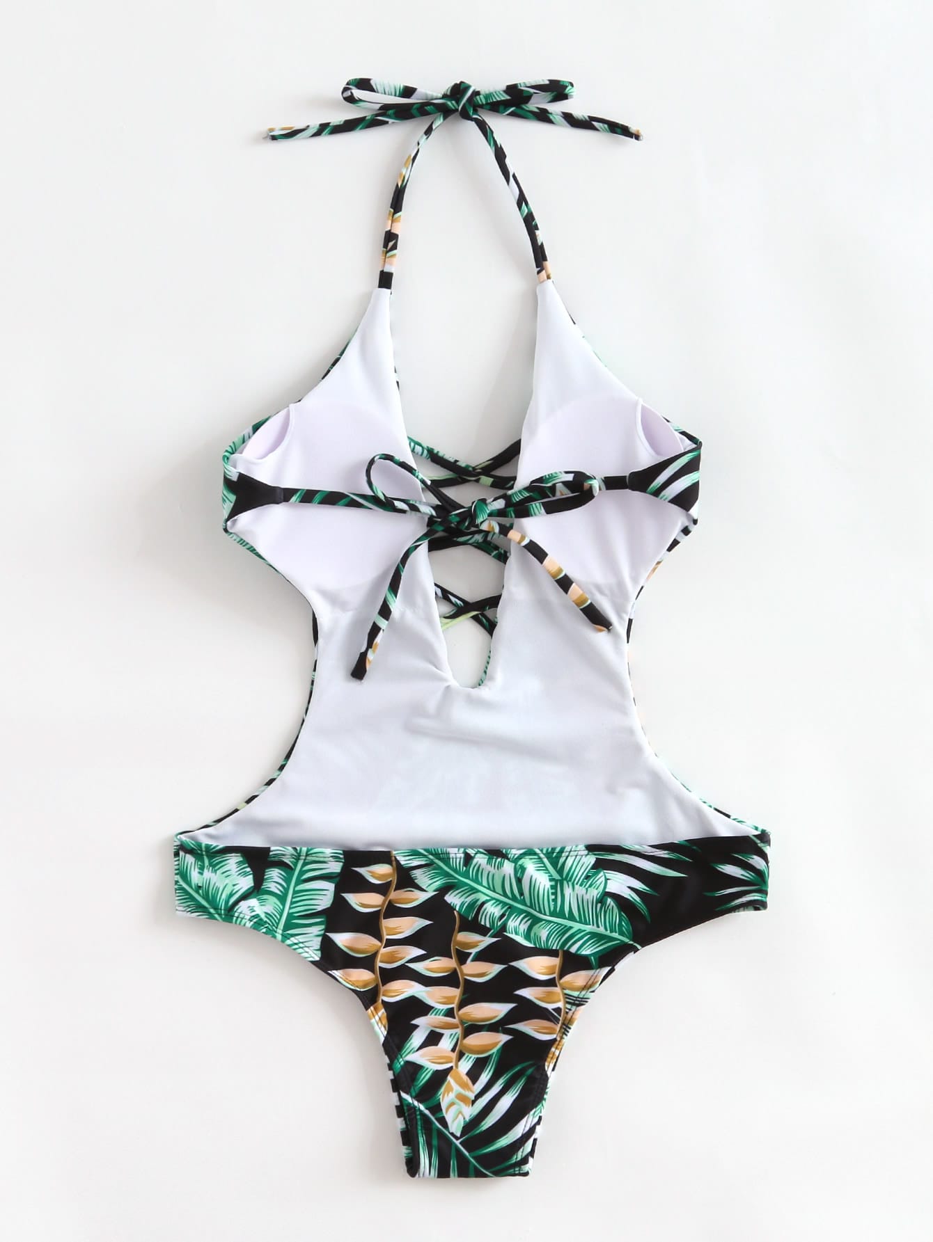 Tropical Plunge Neckline Monokini
