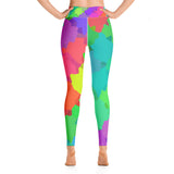 Women's Slim Fit Joint Support Yoga Leggings Color Gradient