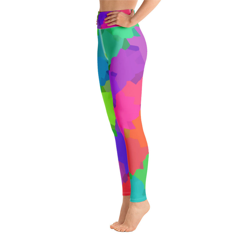 Women's Slim Fit Joint Support Yoga Leggings Color Gradient