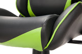 Racing Style Gaming Chair High-Quality Durable 180 Degrees Reclining For Long Hours Computer Table Use Green & Black