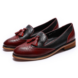 Ladies Slip on Tassel Penny Loafer Casual Flat Shoe