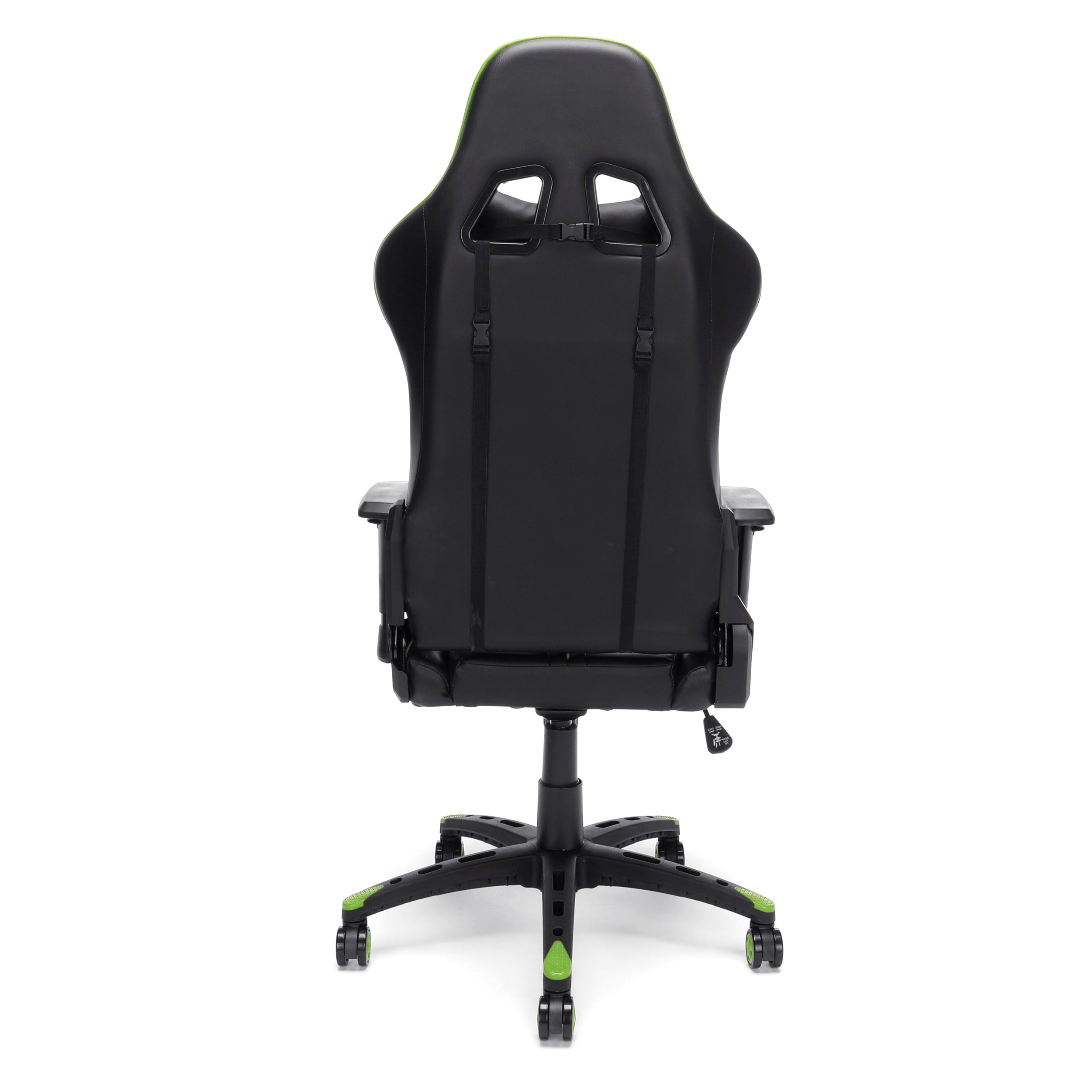 Racing Style Gaming Chair High-Quality Durable 180 Degrees Reclining For Long Hours Computer Table Use Green & Black
