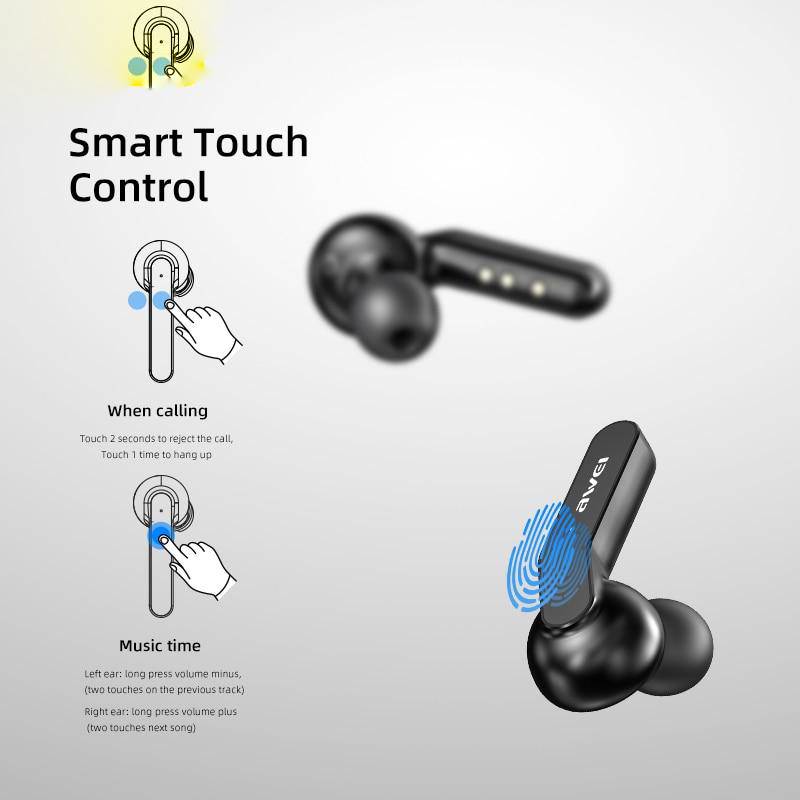 Smart Touch Control Supporting Wireless HiFi Bluetooth Handsfree High-Quality EARPHONE For Samsung and iPhones