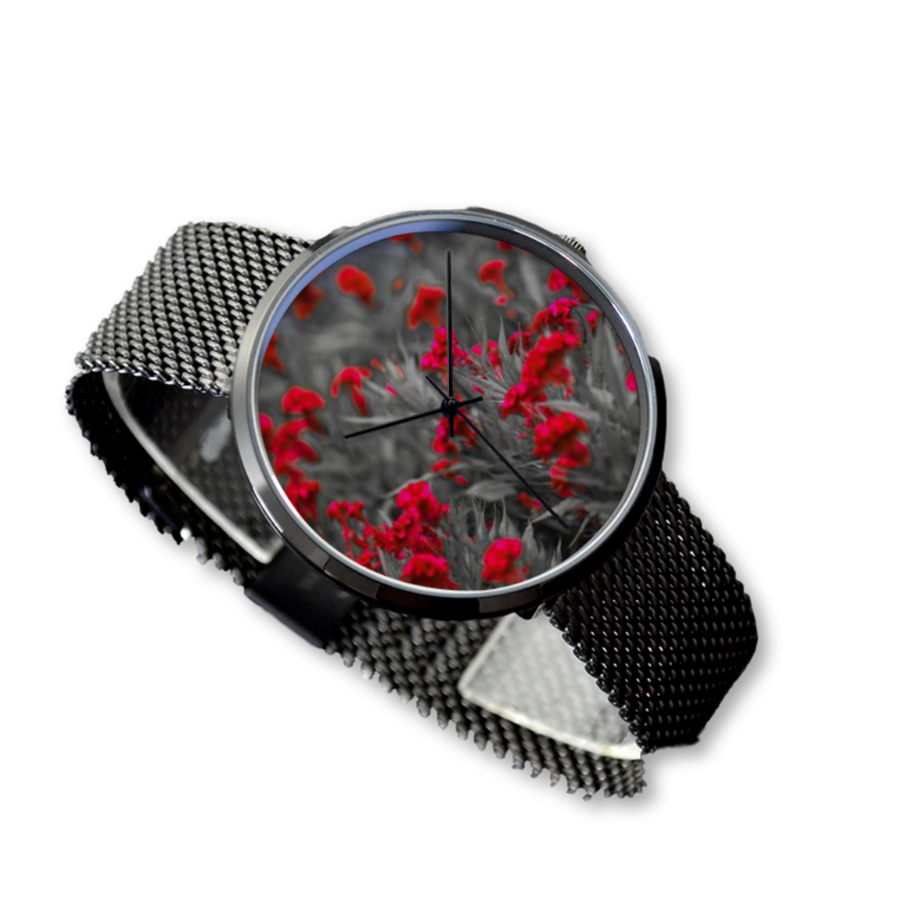 30 Meters Waterproof Quartz Fashion Watch With Casual Stainless Steel Band