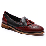 Ladies Slip on Tassel Penny Loafer Casual Flat Shoe