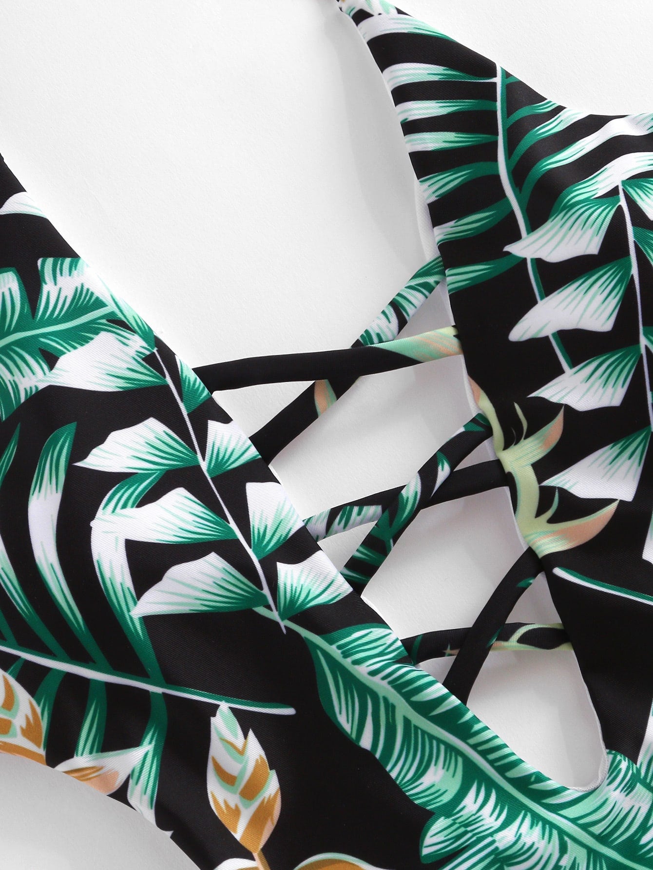 Tropical Plunge Neckline Monokini