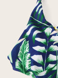 Tropical Plunge Neckline Monokini