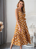 Hem Belted Cami Dress