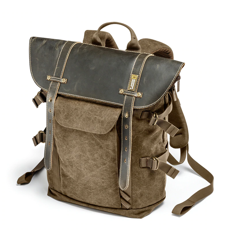All In One Men's Traveling  Gorgeous BackPack Canvas Leather Bag