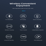 Smart Touch Control Supporting Wireless HiFi Bluetooth Handsfree High-Quality EARPHONE For Samsung and iPhones
