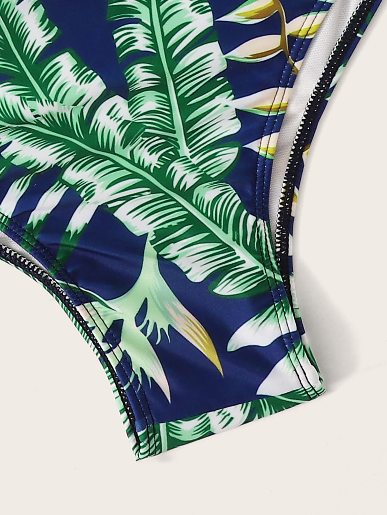Tropical Plunge Neckline Monokini
