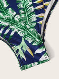 Tropical Plunge Neckline Monokini