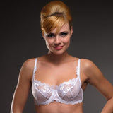 FLORAL SHEER LACE DEMI BRA (LL6282)