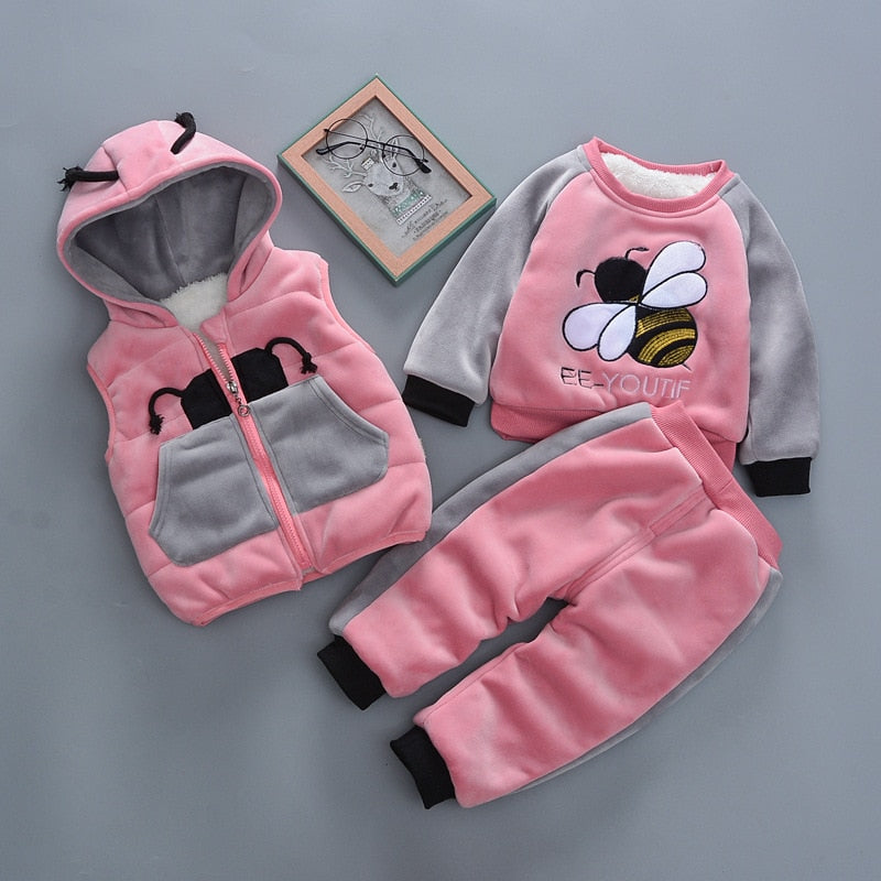 Kids Autumn To Winter Full Protecting Three Piece Full Body Tracksuit