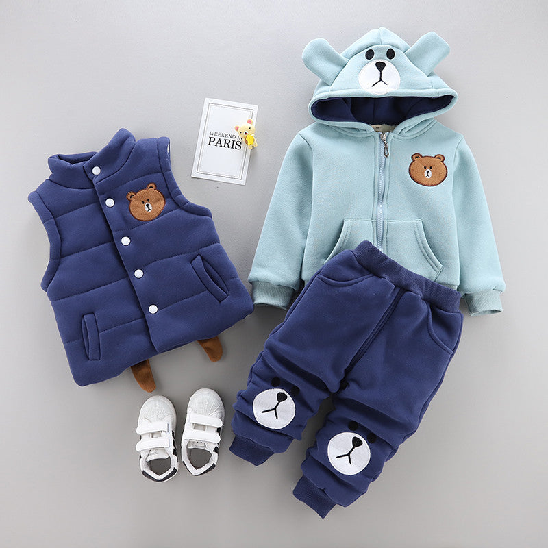 Three Piece Extra Warming Kids Clothing Set 0 - 4 Years Age Range