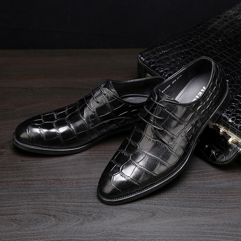 Mens Oxford Crocodile Business Shoe